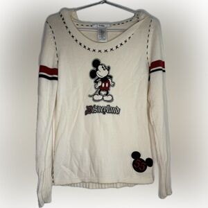 Disneyland Resort 1955 Mickey Hooded 55th Anniversary Sweater Womens Size Medium